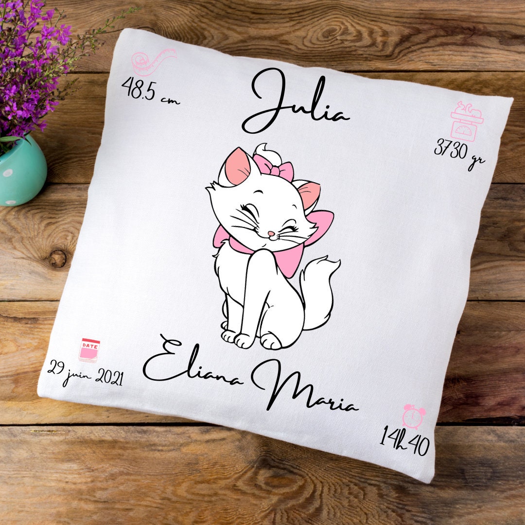Coussin de naissance personnalisée