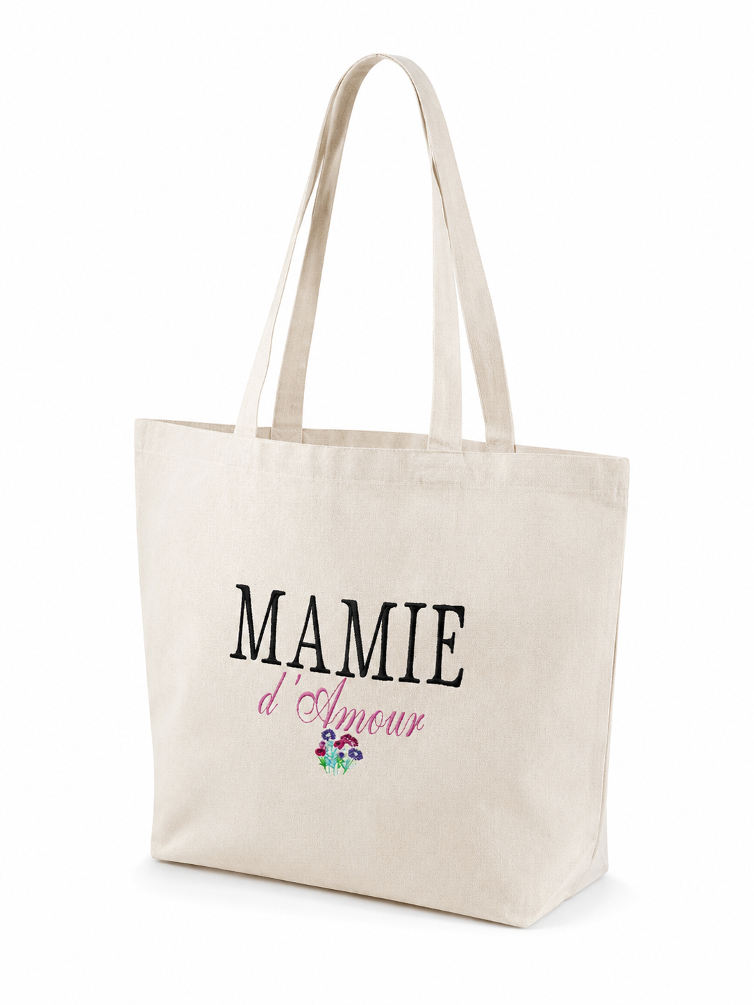 Sac cabas brodé MAMIE d'Amour 🌸