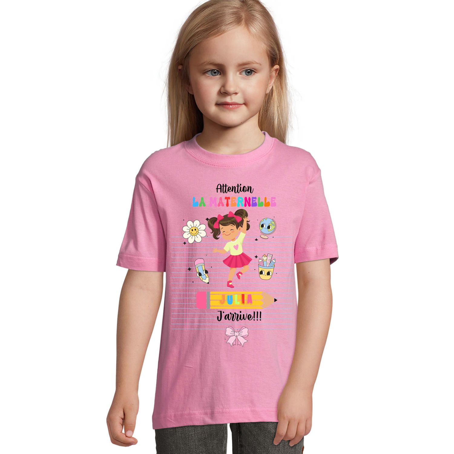 T‑shirt Enfant – “Attention la Maternelle j’arrive”