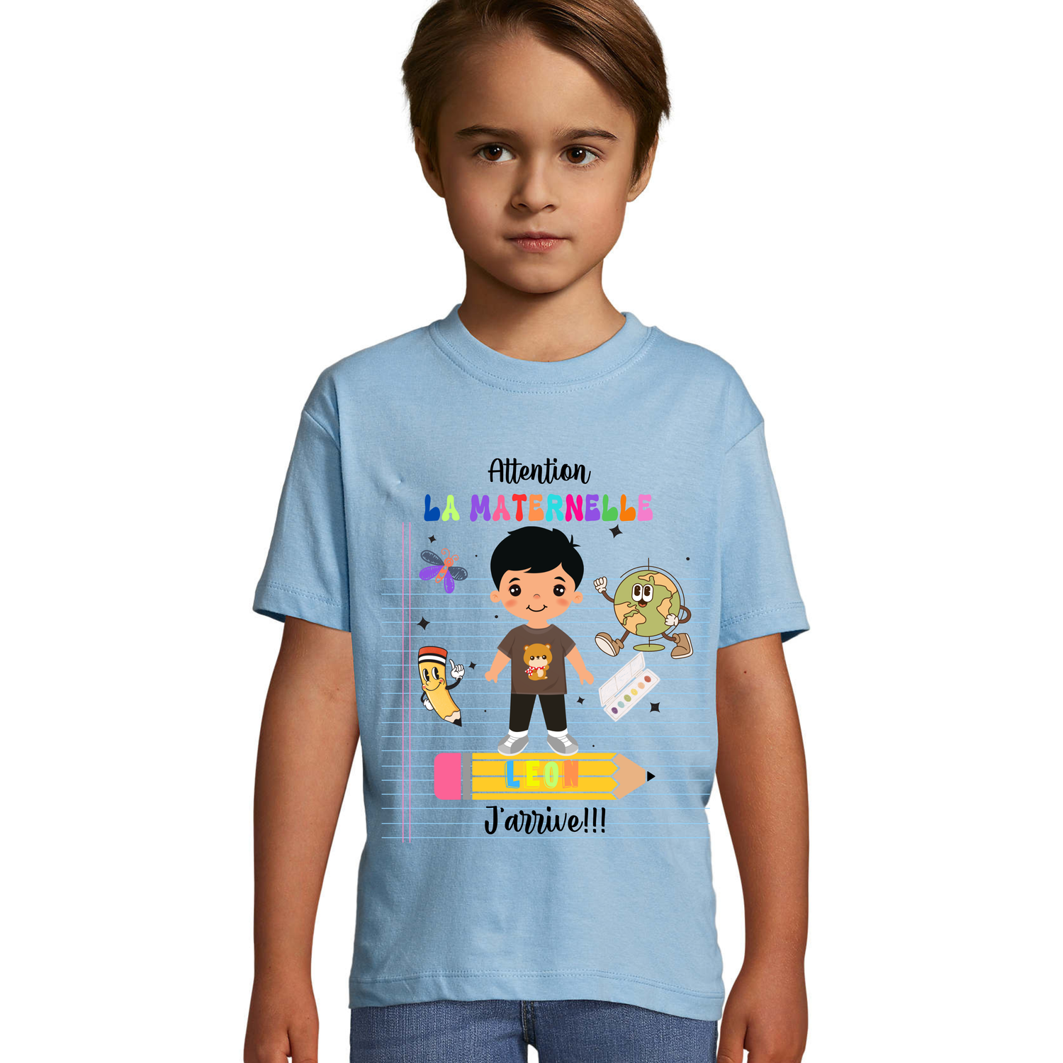 T‑shirt Enfant – “Attention la Maternelle j’arrive”