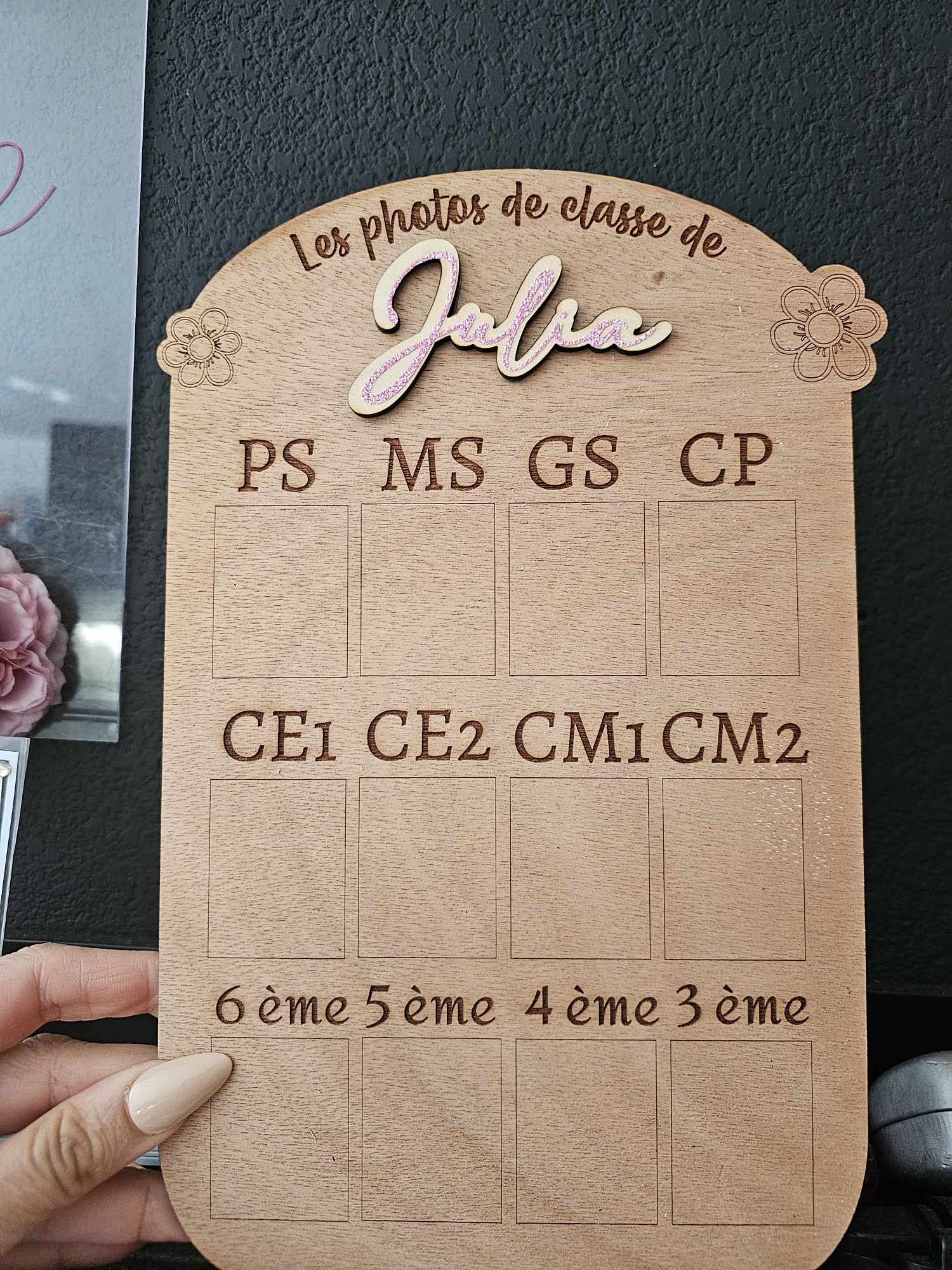 Cadre photo de classe