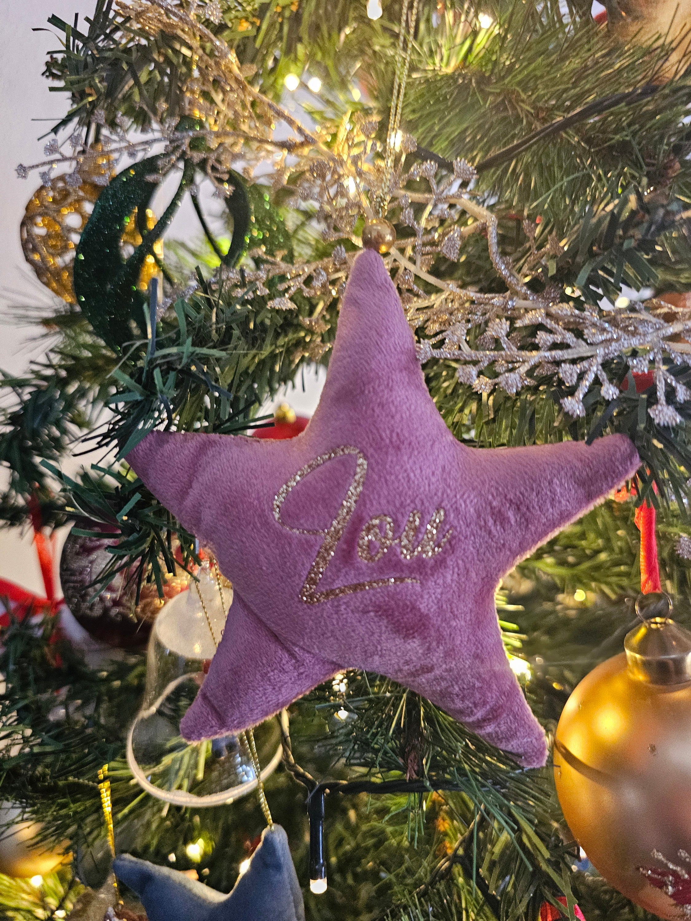 Étoile de Noël - Suspension de Noël - Ornements sapin de Noël