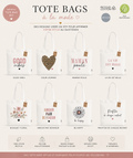 Tote bag design blanc